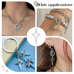 50Pcs 304 Stainless Steel Pendants&nbsp;STAS-HY0001-50