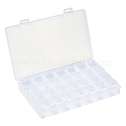 2Pcs Transparent Plastic 28 Grids Bead Containers&nbsp;CON-CJ0001-20