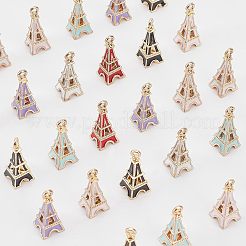 36Pcs 6 Colors Alloy Enamel Pendants&nbsp;ENAM-NB0001-94