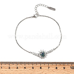 925 Sterling Silver Link Bracelets&nbsp;BJEW-D346-04B-P