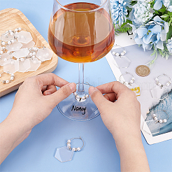 Acrylic Wine Glass Charms&nbsp;AJEW-BC0003-80