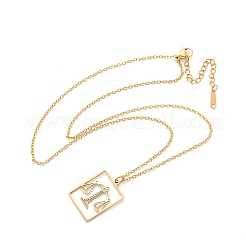 304 Stainless Steel Necklace&nbsp;NJEW-D330-01G-07