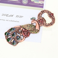 European Style Peacock Alloy Rhinestone Bottle Openers&nbsp;FAMI-PW0003-01