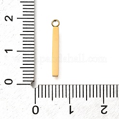 304 Stainless Steel Rectangle Pendants&nbsp;STAS-Q348-35G