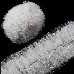 3 Yards Polyester Pleated Lace Trim&nbsp;OCOR-GF0003-99A-02