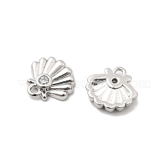 Brass Micro Pave Cubic Zirconia Pendants&nbsp;KK-A277-07P