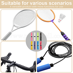 8Pcs 8 Colors PU Leather Anti-slip Badminton Tennis Racket Grip Tape&nbsp;DIY-SP0005-46