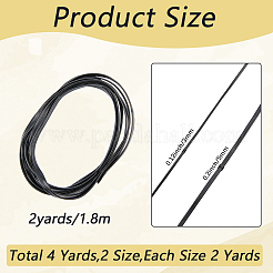 4 Yards 2 Styles Flat PU Leather Cord&nbsp;WL-CL0001-27