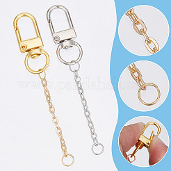 4Pcs 2 Colors Iron Pendant Decorations&nbsp;HJEW-DR00143