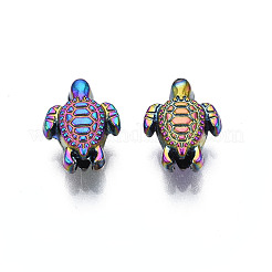 Rack Plating Rainbow Color Alloy Beads&nbsp;PALLOY-S180-343