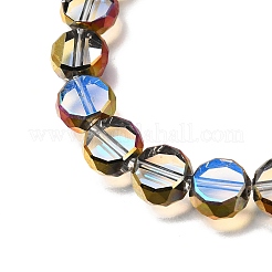 Electroplated Transparent Glass Beads Strands&nbsp;GL-CBA98F0-06C-01
