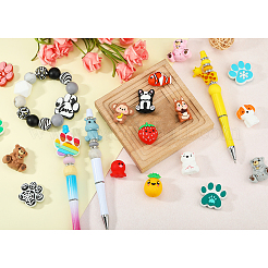 12Pcs 12 Styles Silicone Beads&nbsp;SIL-SZ0003-24