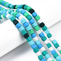 Handmade Polymer Clay Beads Strands&nbsp;CLAY-N008-060-03