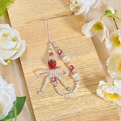1Pc Glass Mobile Straps&nbsp;HJEW-SZ0001-57