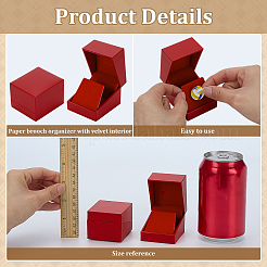Paper Brooch/Badge Storage Boxes&nbsp;CON-WH0107-41B