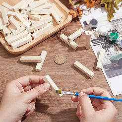 50Pcs Unfinished Wood European Beads&nbsp;WOOD-NB0002-47