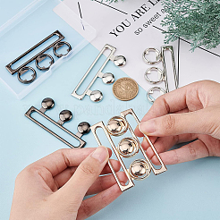 3Sets 3 Colors Zinc Alloy Side Release Buckles&nbsp;FIND-BC0002-44