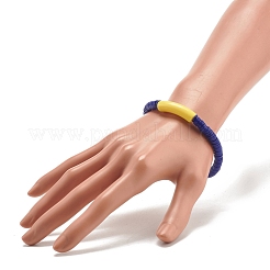 Handmade Polymer Clay Beaded Stretch Bracelets&nbsp;BJEW-JB07781