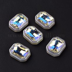 Rainbow Iridescent Plating Acrylic Cabochons&nbsp;X-OACR-E011-08