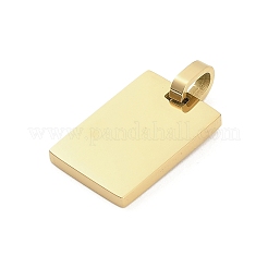 304 Stainless Steel Stamping Blank Tag Pendants&nbsp;STAS-Z126-03G-01