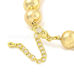 Rack Plating Round Brass & ABS Imitation Pearl Beaded Bracelets&nbsp;BJEW-P322-15G