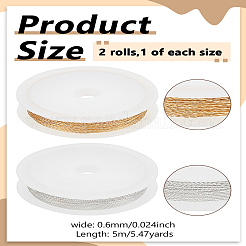 10M 2 Colors Copper Wire with Plastic Spools&nbsp;DIY-LP0003-66A