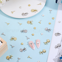 Shell Shape Alloy Cabochons&nbsp;DIY-CP0011-24B