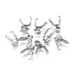 Tarnish Resistant 304 Stainless Steel Ice Pick Pinch Bails&nbsp;STAS-Q182-01