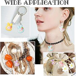 25Pcs 5 Colors Opque Resin Animal Pendants&nbsp;RESI-CJ0003-76