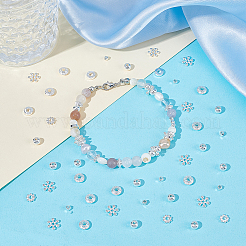 360Pcs 6 Styles Alloy Spacer Beads&nbsp;FIND-UN0007-01S