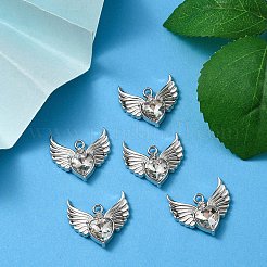 Rack Plating Alloy Glass Pendants&nbsp;FIND-YW0001-85C