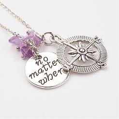 Alloy Pendant Necklaces&nbsp;NJEW-JN01927