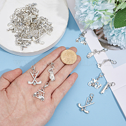 36Pcs 6 Styles Golf Alloy Pendant Decorations&nbsp;HJEW-GO00262