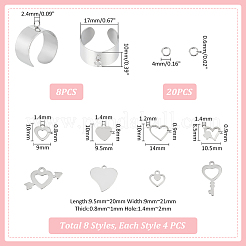 DIY Charm Cuff Ring Making Kit&nbsp;STAS-UN0051-39