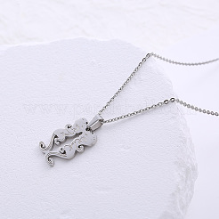 304 Stainless Steel Mythical Shape Pendant Necklaces for Women&nbsp;ZL3099