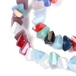 Electroplate Transparent Glass Beads Strands&nbsp;EGLA-Q139-01A-M02
