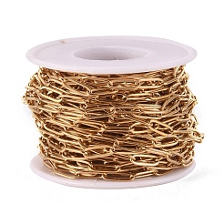 PVD Vacuum Plating 304 Stainless Steel Paperclip Chains&nbsp;CHS-L022-02B-G