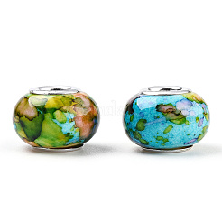 Opaque Resin European Beads&nbsp;RPDL-T003-09H