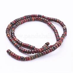 Natural Picasso Stone/Picasso Jasper Beads Strands&nbsp;G-G683-07-2x4mm