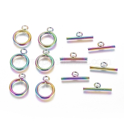 Ion Plating(IP) 304 Stainless Steel Toggle Clasps&nbsp;STAS-G130-39M