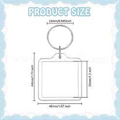 200Pcs Acrylic Keychains&nbsp;KEYC-PH0002-21