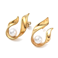 304 Stainless Steel Stud Earrings for Women&nbsp;EJEW-K330-06G