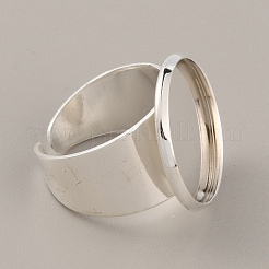 Adjustable Brass Finger Rings Components&nbsp;KK-WH0054-23D-S