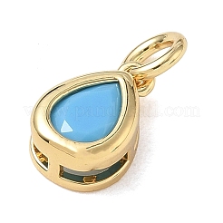 Brass Pave Cubic Zirconia Charms&nbsp;KK-CBA56EF-34A-G04