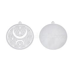 Non-Tarnish 304 Stainless Steel Filigree Pendants&nbsp;X-STAS-S118-054