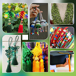 6 Rolls 6 Colors Round Polyester Thread&nbsp;OCOR-PH0005-99