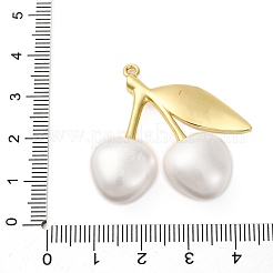 Brass & Plastic Cherry Pendants&nbsp;KK-I276-18G
