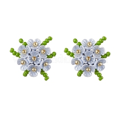 304 Stainless Steel Flower Stud Earrings&nbsp;EJEW-MZ00457