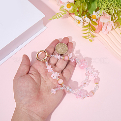 1pc Resin & Alloy Phone Hand Strap Chains&nbsp;AJEW-BM0001-32A