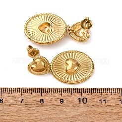 304 Stainless Steel Dangle Stud Earrings&nbsp;EJEW-K315-03A-G